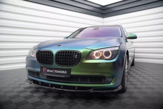 Maxton Design Frontlippe für BMW 7 F01 Hochglanz schwarz – Ansicht 1