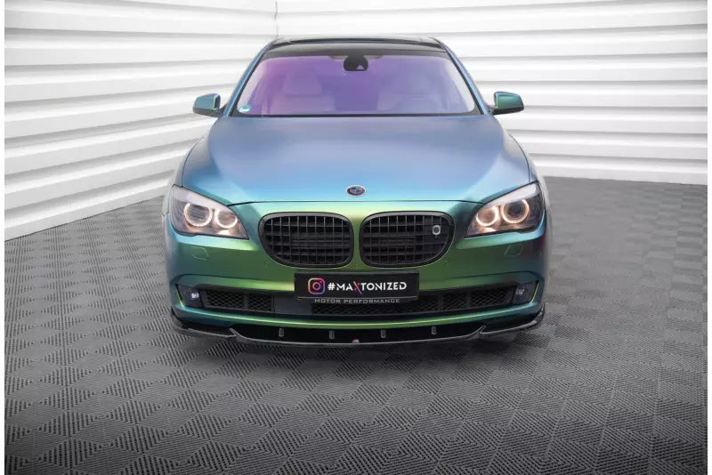Maxton Design Frontlippe für BMW 7 F01 Hochglanz schwarz – Ansicht 2