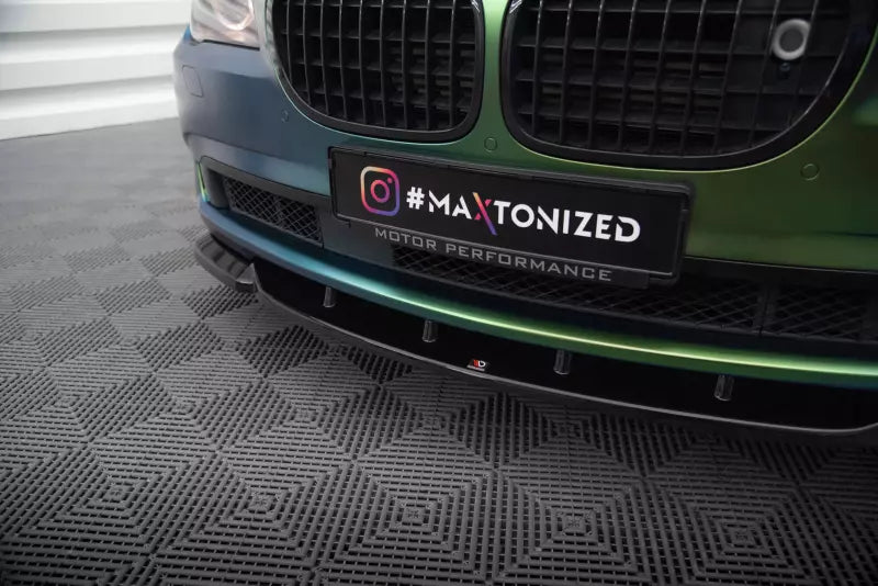 Maxton Design Frontlippe für BMW 7 F01 Hochglanz schwarz – Ansicht 3