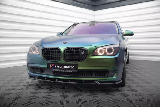 Maxton Design Frontlippe V.2 für BMW 7 F01 Hochglanz schwarz – Ansicht 1