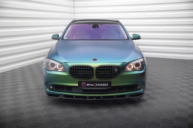 Maxton Design Frontlippe V.2 für BMW 7 F01 Hochglanz schwarz – Ansicht 2