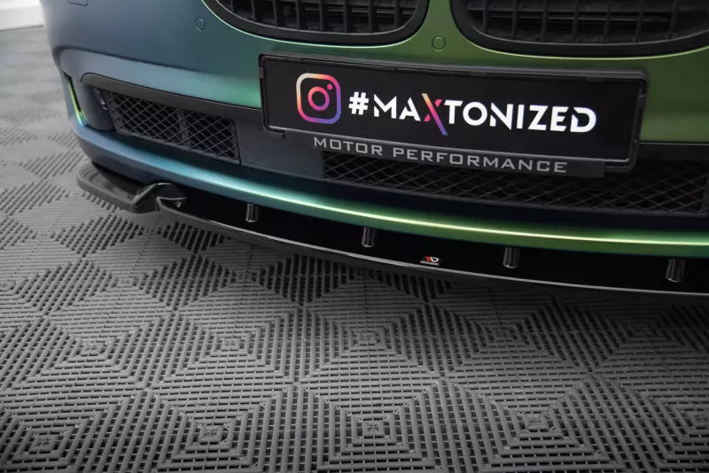 Maxton Design Frontlippe V.2 für BMW 7 F01 Hochglanz schwarz – Ansicht 3