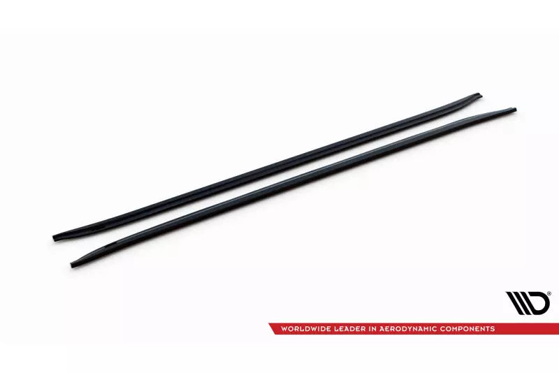 Maxton Design Seitenschweller (Paar) für BMW 7 Long F02 Hochglanz schwarz – Ansicht 4