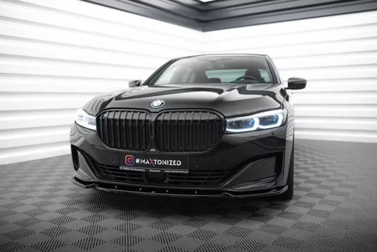 Maxton Design Frontlippe für BMW 7 G11 Facelift Hochglanz schwarz – Ansicht 1
