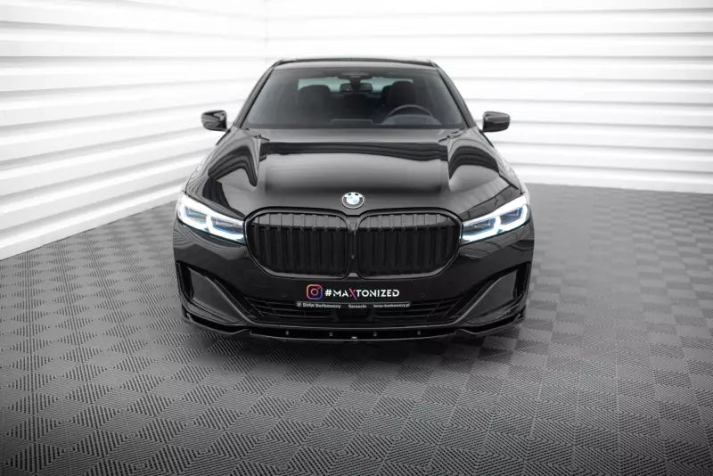 Maxton Design Frontlippe für BMW 7 G11 Facelift Hochglanz schwarz – Ansicht 2