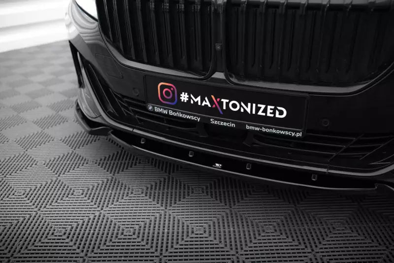 Maxton Design Frontlippe für BMW 7 G11 Facelift Hochglanz schwarz – Ansicht 3