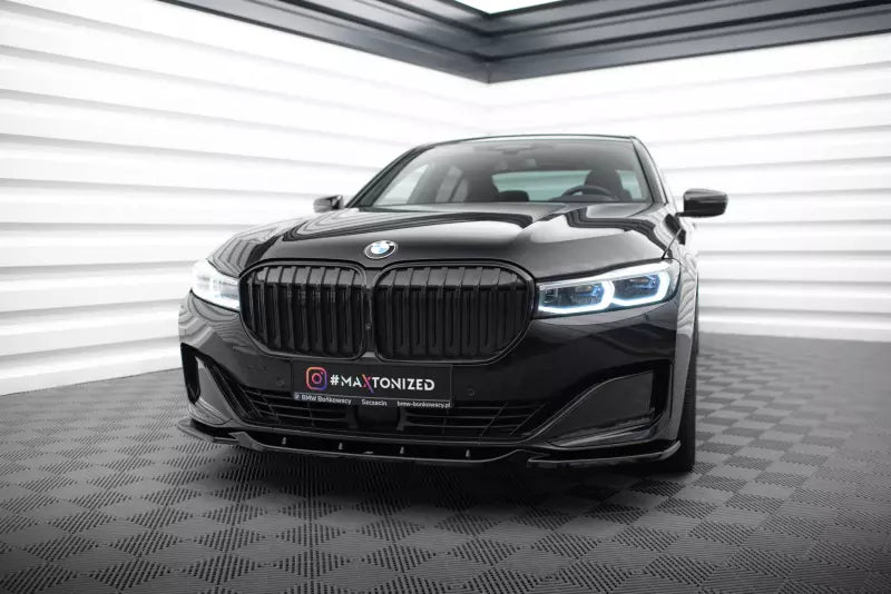 Maxton Design Frontlippe V.2 für BMW 7 G11 Facelift Hochglanz schwarz – Ansicht 1