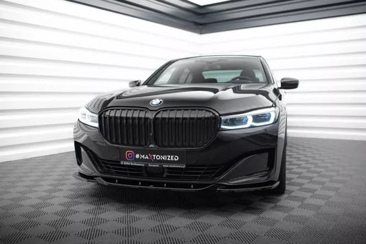 Maxton Design Frontlippe V.2 für BMW 7 G11 Facelift Hochglanz schwarz – Ansicht 1