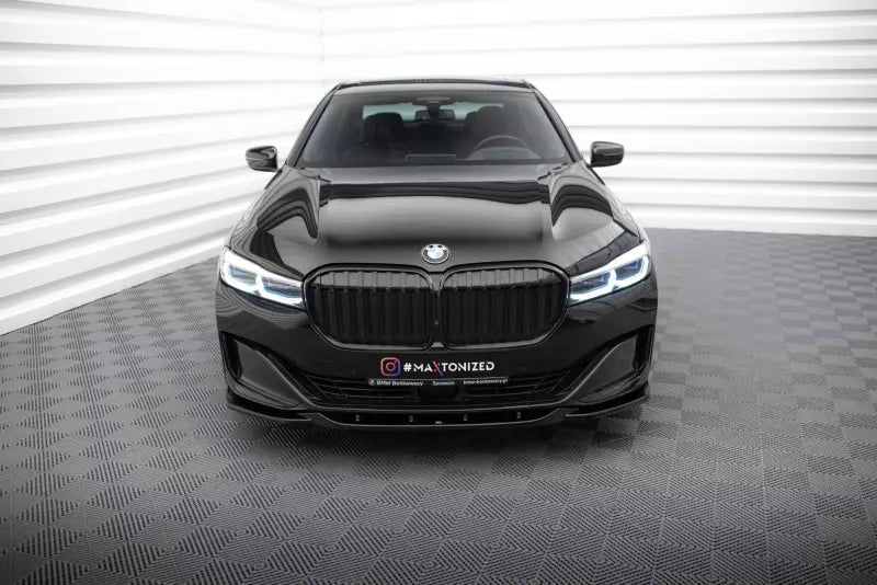 Maxton Design Frontlippe V.2 für BMW 7 G11 Facelift Hochglanz schwarz – Ansicht 2