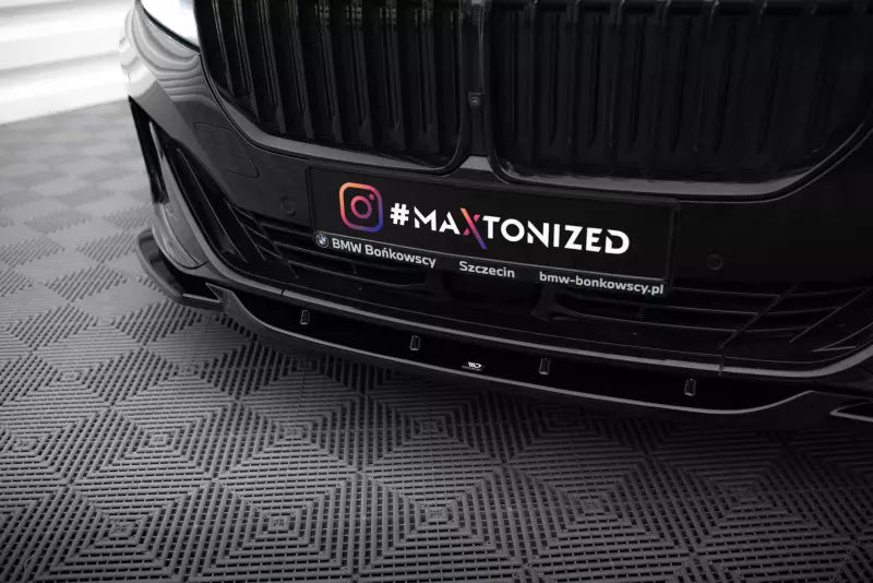 Maxton Design Frontlippe V.2 für BMW 7 G11 Facelift Hochglanz schwarz – Ansicht 3