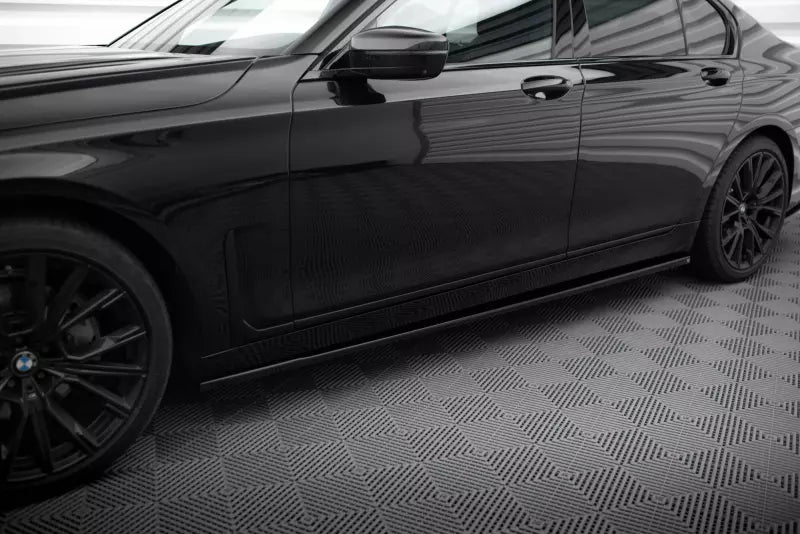 Maxton Design Seitenschweller (Paar) für BMW 7 G11 Facelift Hochglanz schwarz – Ansicht 1