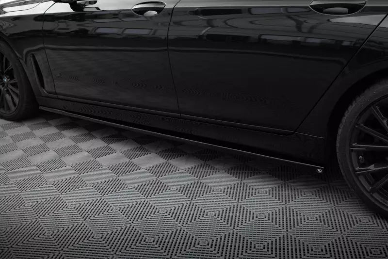 Maxton Design Seitenschweller (Paar) für BMW 7 G11 Facelift Hochglanz schwarz – Ansicht 3