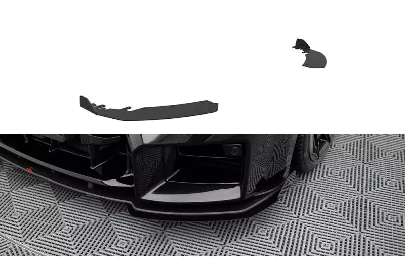 Maxton Design Front Flaps BMW M2 G87 Hochglanz schwarz – Ansicht 1
