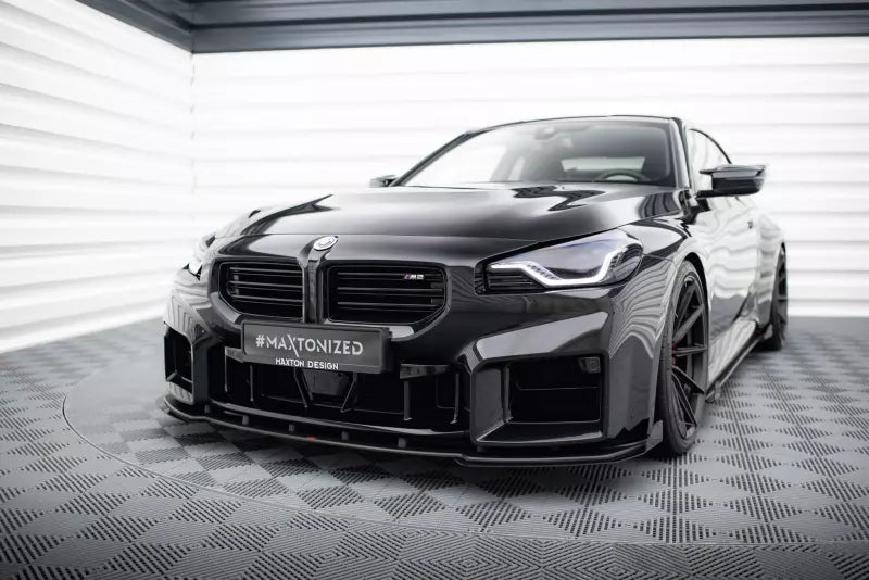 Maxton Design Front Flaps BMW M2 G87 Hochglanz schwarz – Ansicht 2