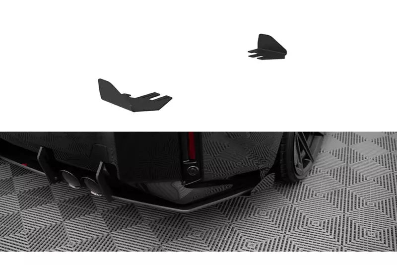 Maxton Design Hintere Seiten Flaps BMW M2 G87 Hochglanz schwarz – Ansicht 1