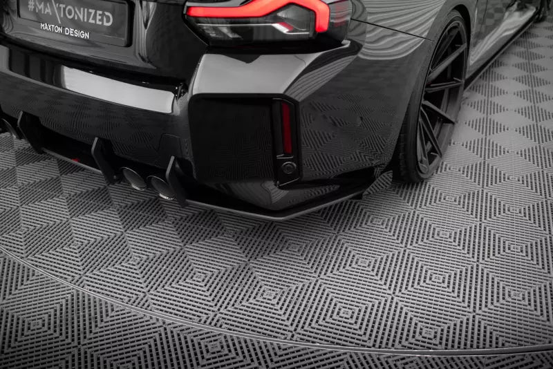 Maxton Design Hintere Seiten Flaps BMW M2 G87 Hochglanz schwarz – Ansicht 3