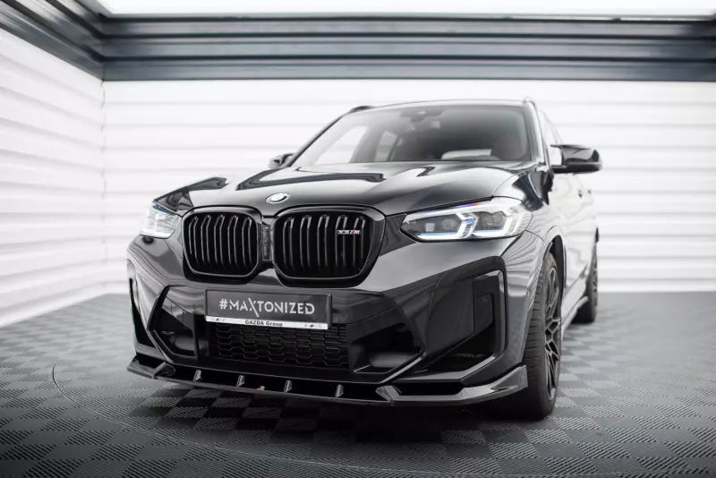 Maxton Design Frontlippe für BMW X3 M F97 Facelift Hochglanz schwarz – Ansicht 1