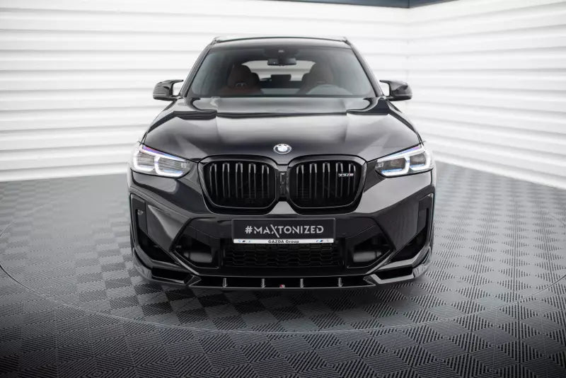 Maxton Design Frontlippe für BMW X3 M F97 Facelift Hochglanz schwarz – Ansicht 2
