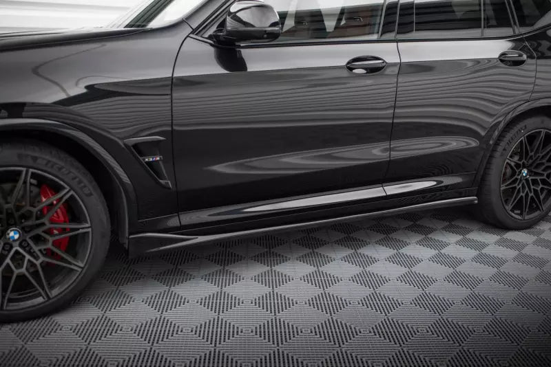 Maxton Design Seitenschweller (Paar) für BMW X3 M F97 Facelift Hochglanz schwarz – Ansicht 1