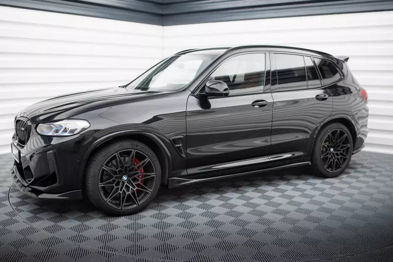 Maxton Design Seitenschweller (Paar) für BMW X3 M F97 Facelift Hochglanz schwarz – Ansicht 2