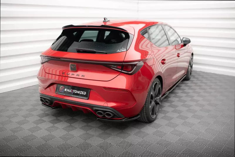 Maxton Design Diffusor Flaps für Cupra Leon Hatchback Mk1 Hochglanz schwarz – Ansicht 3
