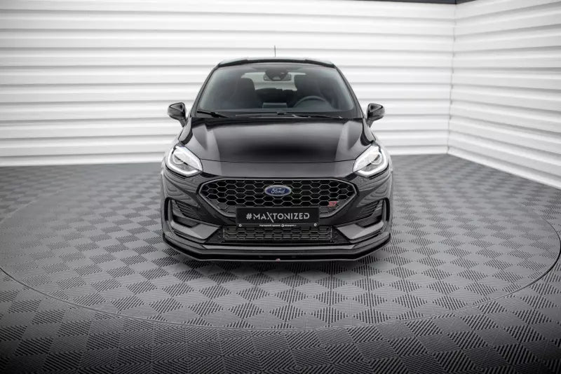 Maxton Design Street Pro Frontlippe für Ford Fiesta ST / ST-Line Mk8 Facelift Schwarz matt – Ansicht 2