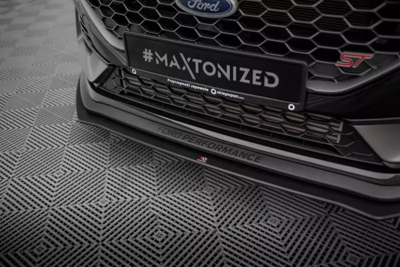 Maxton Design Street Pro Frontlippe für Ford Fiesta ST / ST-Line Mk8 Facelift Schwarz matt – Ansicht 3