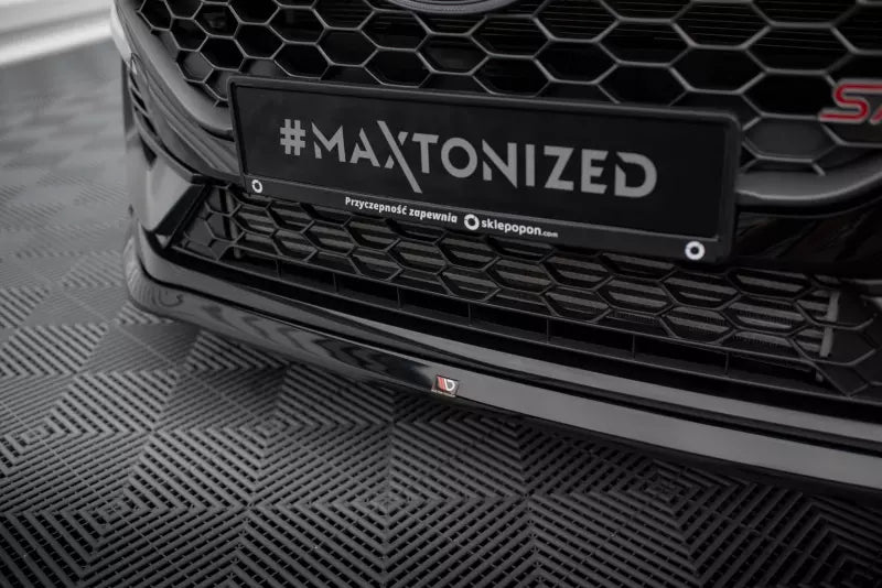 Maxton Design Frontlippe V.3 für Ford Fiesta ST / ST-Line Mk8 Facelift Hochglanz schwarz – Ansicht 3