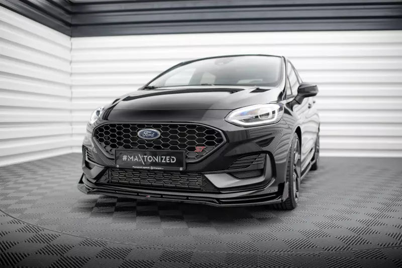 Maxton Design Frontlippe V.4 mit Flaps für Ford Fiesta ST / ST-Line Mk8 Facelift – Ansicht 1