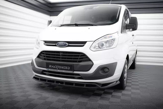 Maxton Design Frontlippe für Ford Transit Custom Mk1 Hochglanz schwarz – Ansicht 1