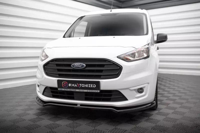 Maxton Design Frontlippe für Ford Transit Connect Mk2 Facelift Hochglanz schwarz – Ansicht 1