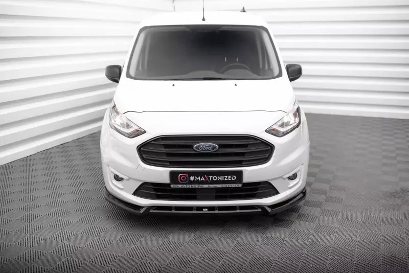 Maxton Design Frontlippe V.2 für Ford Transit Connect Mk2 Facelift Hochglanz schwarz – Ansicht 2