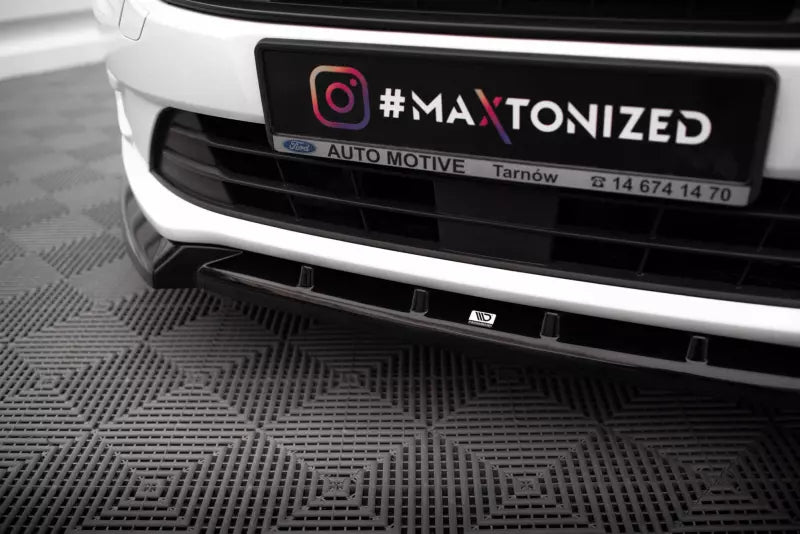 Maxton Design Frontlippe V.2 für Ford Transit Connect Mk2 Facelift Hochglanz schwarz – Ansicht 3