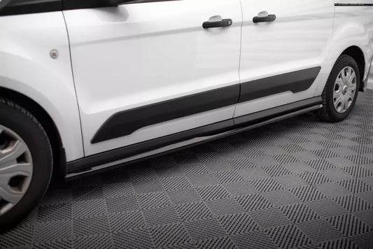 Maxton Design Seitenschweller (Paar) für Ford Transit Connect Mk2 Facelift Hochglanz schwarz – Ansicht 1