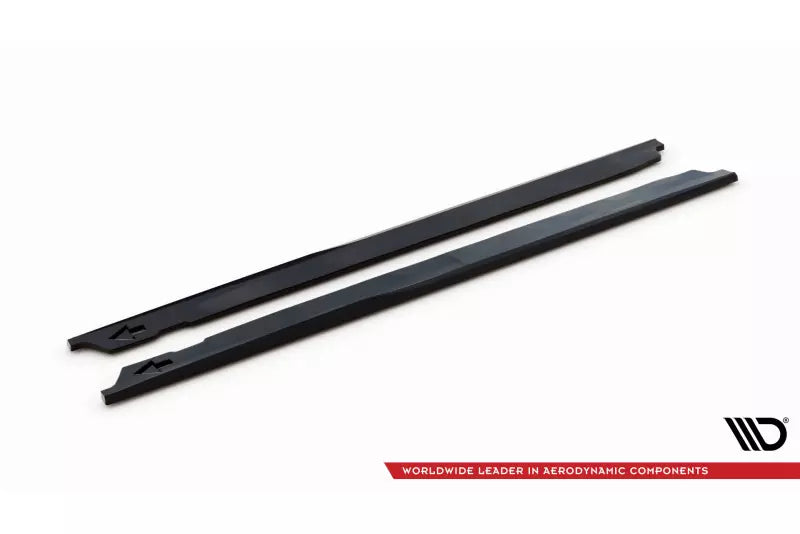 Maxton Design Seitenschweller (Paar) für Ford Transit Connect Mk2 Facelift Hochglanz schwarz – Ansicht 4