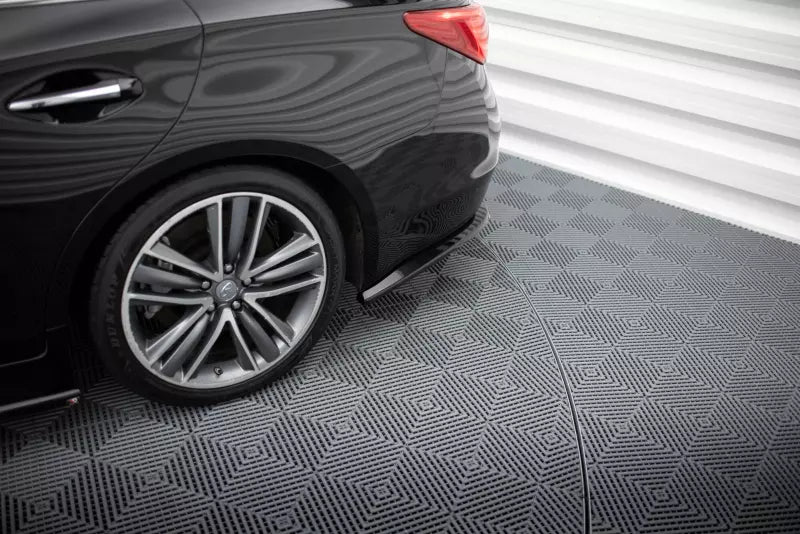 Maxton Design Diffusor Flaps V.2 für Infiniti Q50 S Mk1 Hochglanz schwarz – Ansicht 1