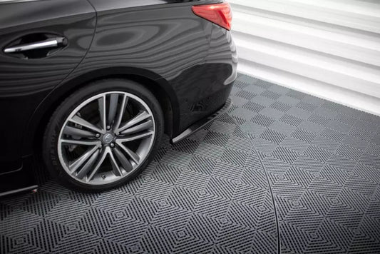 Maxton Design Diffusor Flaps V.2 für Infiniti Q50 S Mk1 Hochglanz schwarz – Ansicht 1