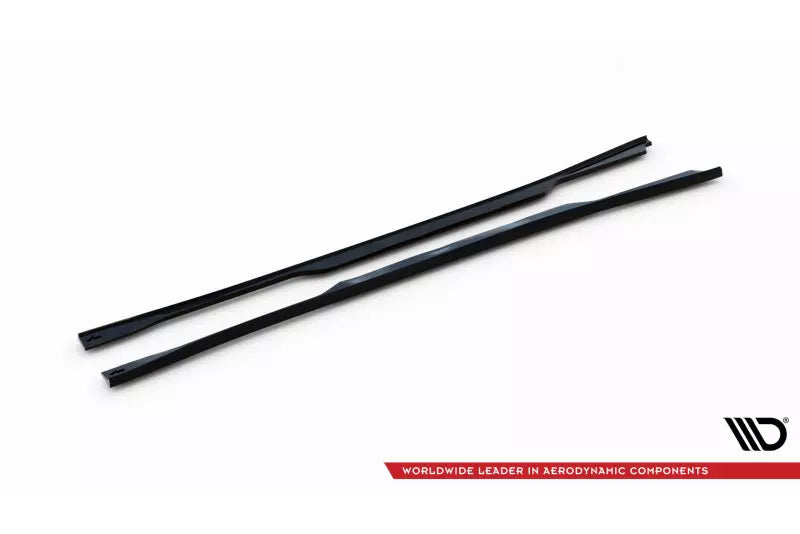 Maxton Design Seitenschweller (Paar) V.2 für Infiniti Q50 S Mk1 Hochglanz schwarz – Ansicht 4