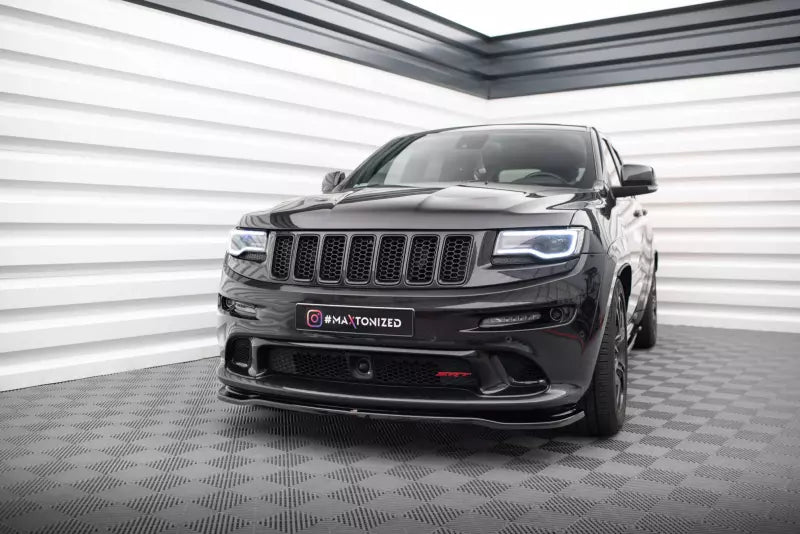 Maxton Design Frontlippe für Jeep Grand Cherokee SRT WK2 Facelift Hochglanz schwarz – Ansicht 1