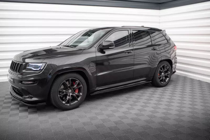 Maxton Design Seitenschweller (Paar) für Jeep Grand Cherokee SRT WK2 Facelift Hochglanz schwarz – Ansicht 2