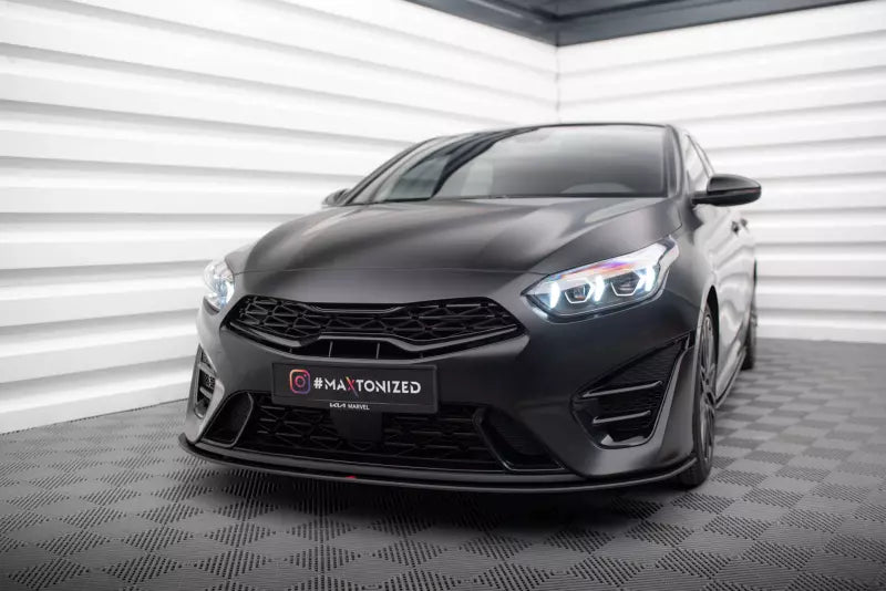 Maxton Design Street Pro Frontlippe für Kia Proceed GT Mk1 Facelift Schwarz matt – Ansicht 1