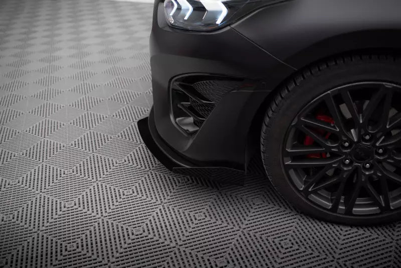 Maxton Design Street Pro Frontlippe für Kia Proceed GT Mk1 Facelift Schwarz mit Hochglanz Flaps – Ansicht 2