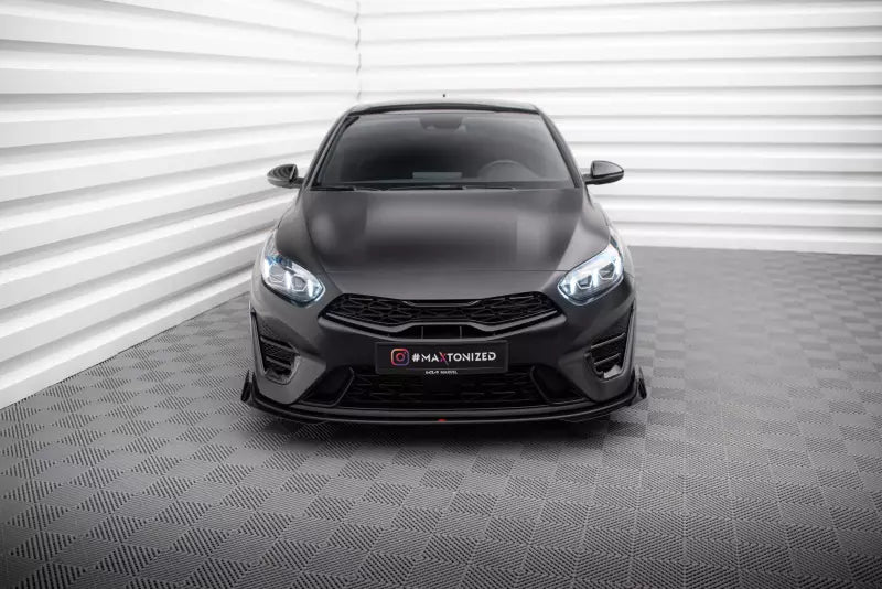 Maxton Design Front Flaps Kia Proceed GT Mk1 Facelift Hochglanz schwarz – Ansicht 2