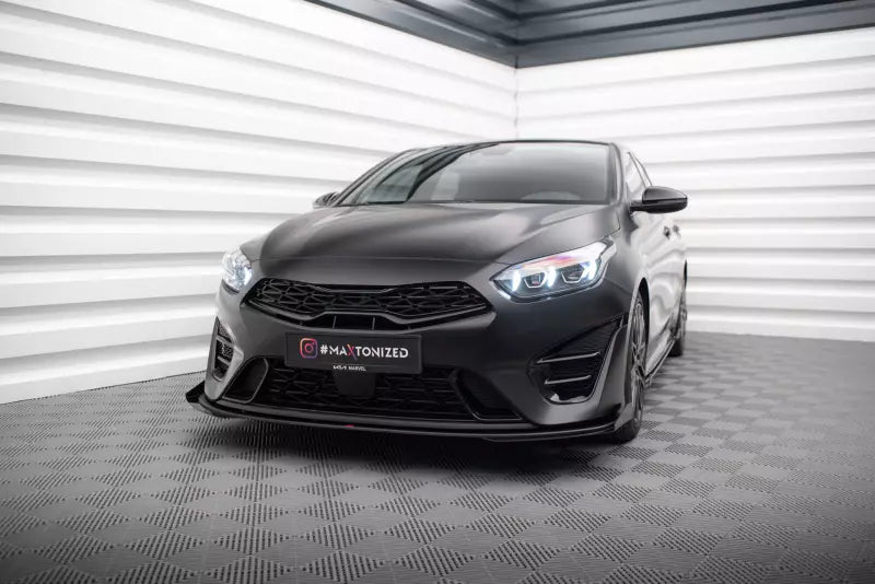 Maxton Design Front Flaps Kia Proceed GT Mk1 Facelift Hochglanz schwarz – Ansicht 4