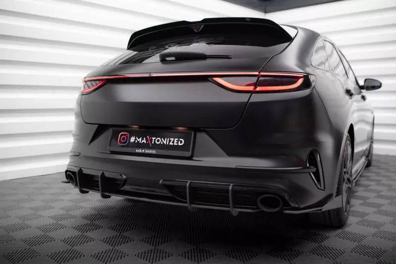 Maxton Design Street Pro Heckdiffusor für Kia Proceed GT Mk1 Facelift Schwarz matt – Ansicht 1