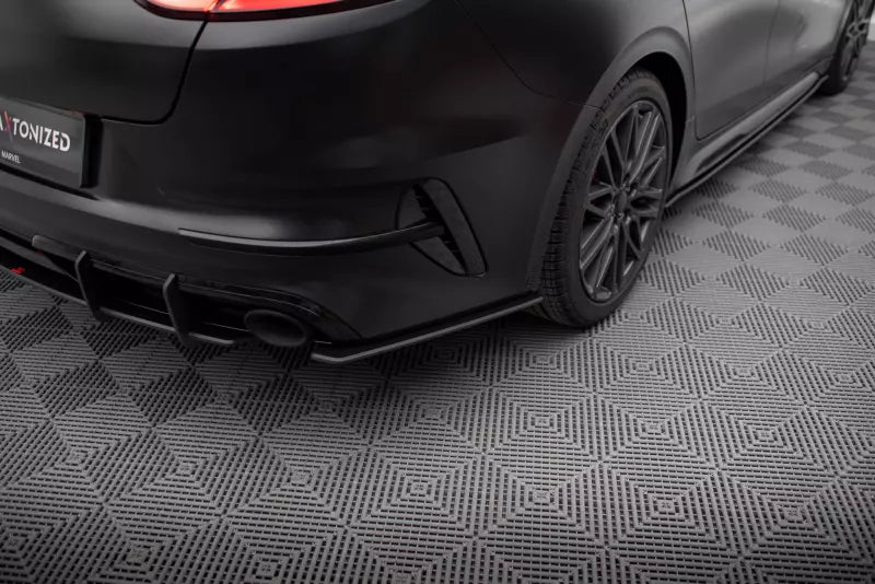Maxton Design Street Pro Diffusor Flaps für Kia Proceed GT Mk1 Facelift Schwarz matt – Ansicht 1