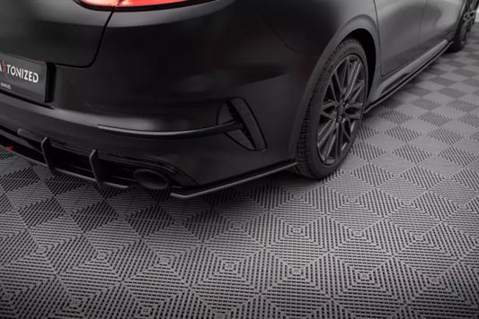 Maxton Design Street Pro Diffusor Flaps für Kia Proceed GT Mk1 Facelift Schwarz matt – Ansicht 1
