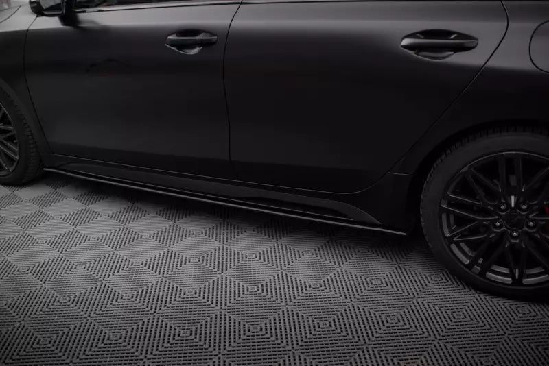 Maxton Design Street Pro Seitenschweller (Paar) für Kia Proceed GT Mk1 Facelift Schwarz matt – Ansicht 3