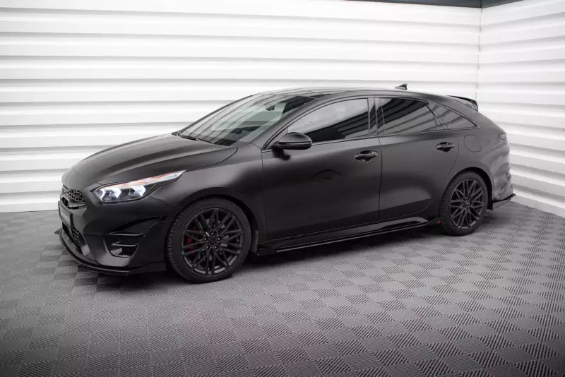 Maxton Design Seiten Flaps Kia Proceed GT Mk1 Facelift Hochglanz schwarz – Ansicht 2
