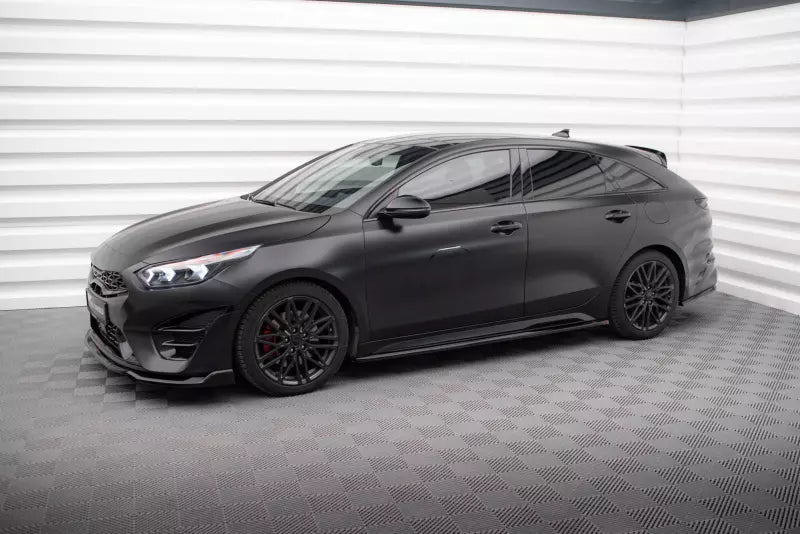 Maxton Design Seitenschweller (Paar) für Kia Proceed GT Mk1 Facelift Hochglanz schwarz – Ansicht 1